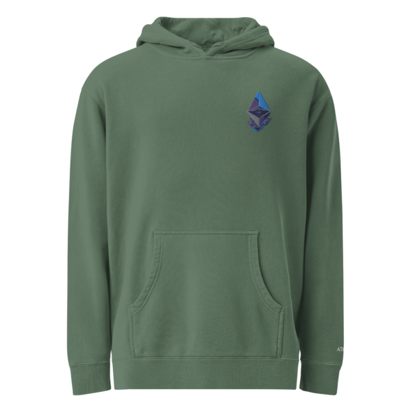 Unisex pigment-dyed hoodie Ethereum