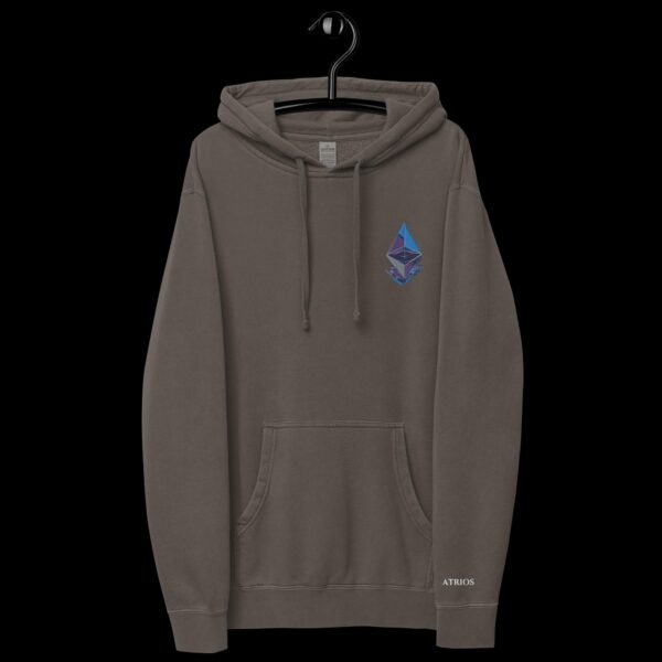 Unisex pigment-dyed hoodie Ethereum - Imagen 2